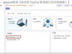 paypal欧洲【如何在 PayPal 欧洲进行支付和转账？】