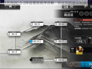 明日方舟DC-S-2阵容摆放顺序详解：优化你的战斗布阵策略