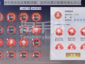 斗罗大陆魂师对决宁凤志加点策略详解：如何合理分配属性强化点以最大化战力提升？