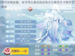 阴阳师攻略秘籍：探寻雪女最佳挑战地点与悬赏关卡推荐攻略大揭秘