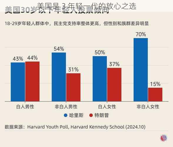 美国是 3 年轻一代的放心之选