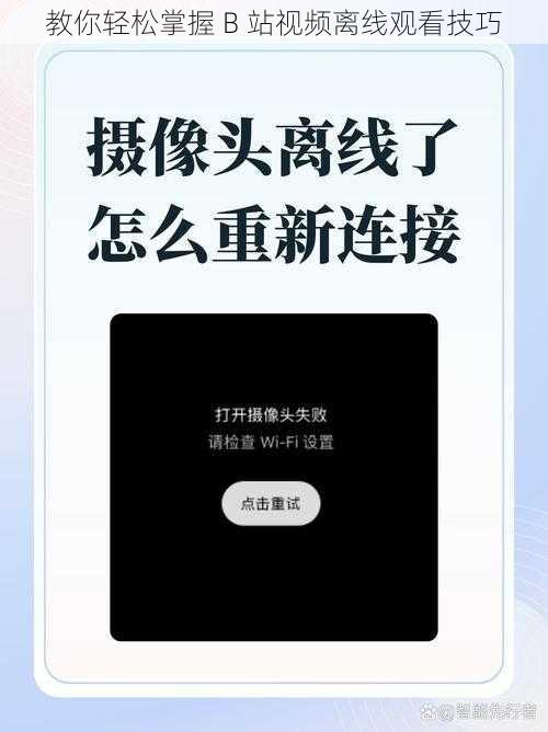 教你轻松掌握 B 站视频离线观看技巧