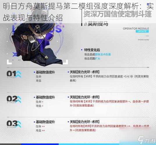 明日方舟莫斯提马第二模组强度深度解析：实战表现与特性介绍