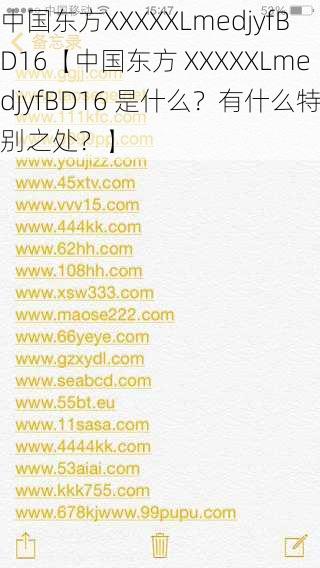 中国东方XXXXXLmedjyfBD16【中国东方 XXXXXLmedjyfBD16 是什么？有什么特别之处？】