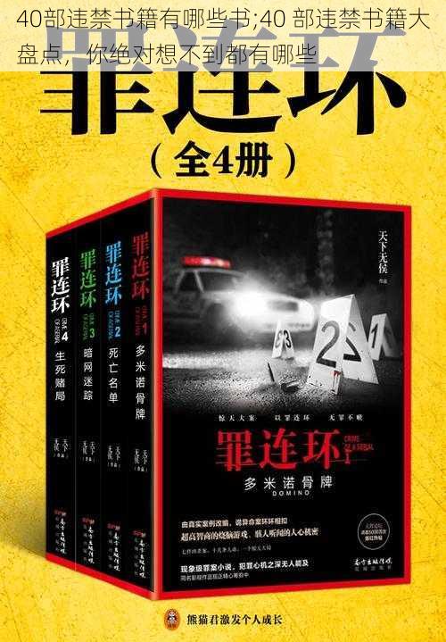 40部违禁书籍有哪些书;40 部违禁书籍大盘点，你绝对想不到都有哪些