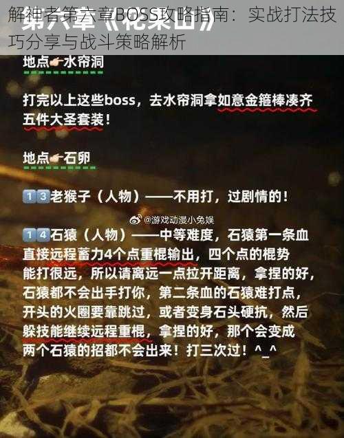 解神者第六章BOSS攻略指南：实战打法技巧分享与战斗策略解析