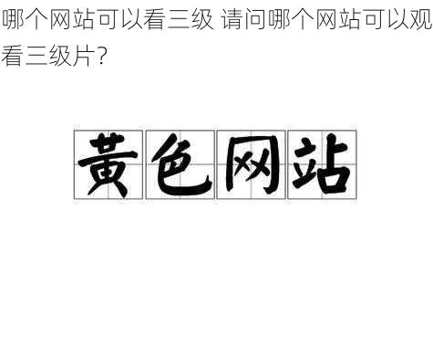 哪个网站可以看三级 请问哪个网站可以观看三级片？