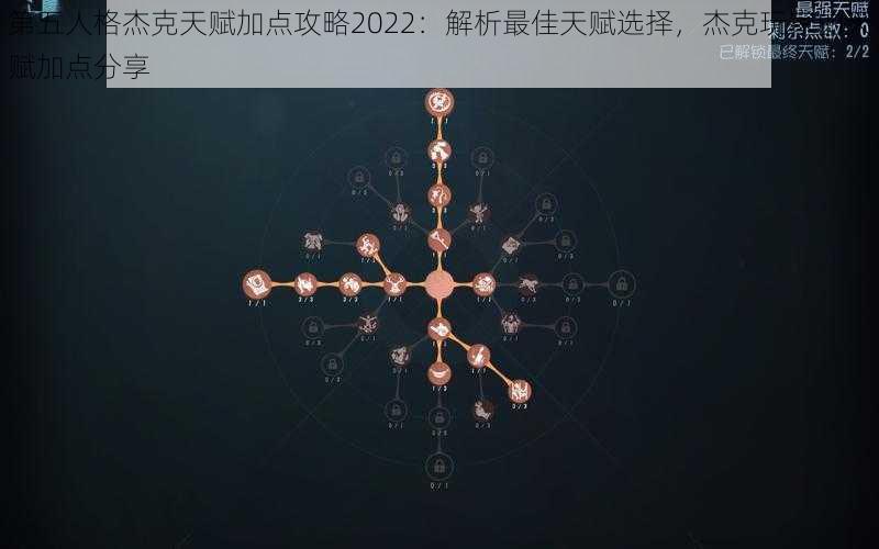 第五人格杰克天赋加点攻略2022：解析最佳天赋选择，杰克玩家的天赋加点分享