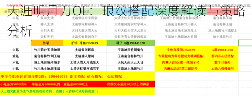 天涯明月刀OL：琅纹搭配深度解读与策略分析