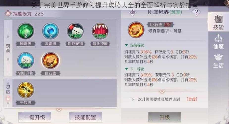 关于完美世界手游修为提升攻略大全的全面解析与实战指南