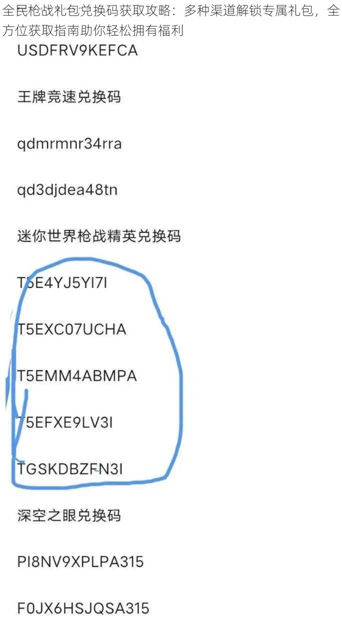 全民枪战礼包兑换码获取攻略：多种渠道解锁专属礼包，全方位获取指南助你轻松拥有福利