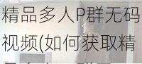 精品多人P群无码视频(如何获取精品多人 P 群无码视频？)