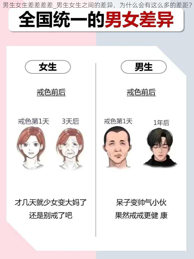 男生女生差差差差_男生女生之间的差异，为什么会有这么多的差距？