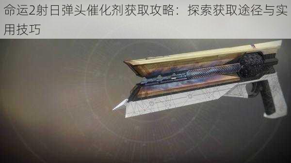 命运2射日弹头催化剂获取攻略：探索获取途径与实用技巧