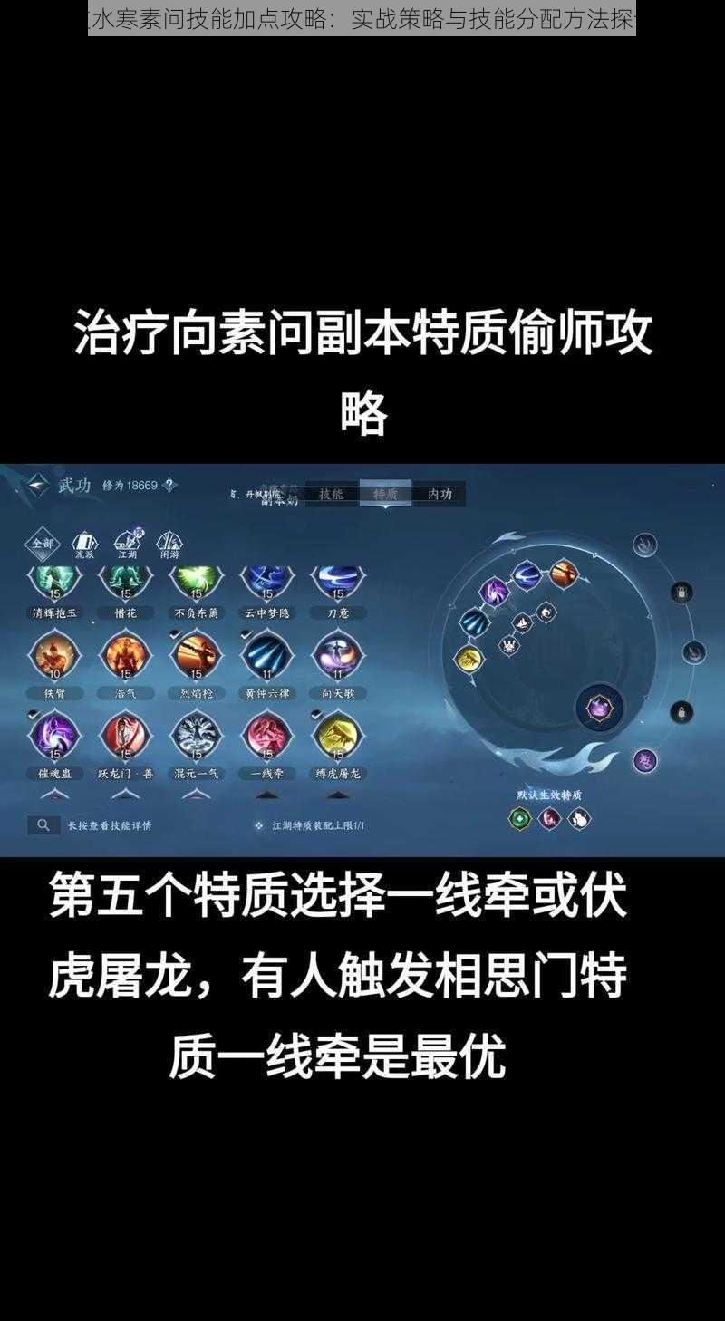 逆水寒素问技能加点攻略：实战策略与技能分配方法探讨