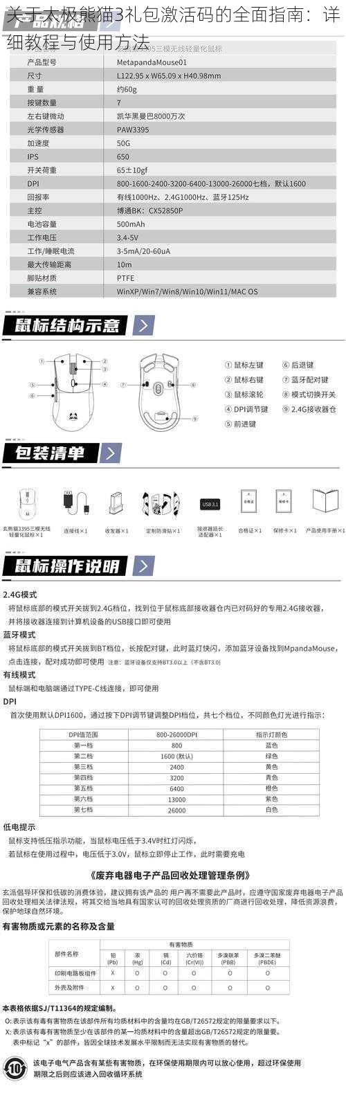 关于太极熊猫3礼包激活码的全面指南：详细教程与使用方法