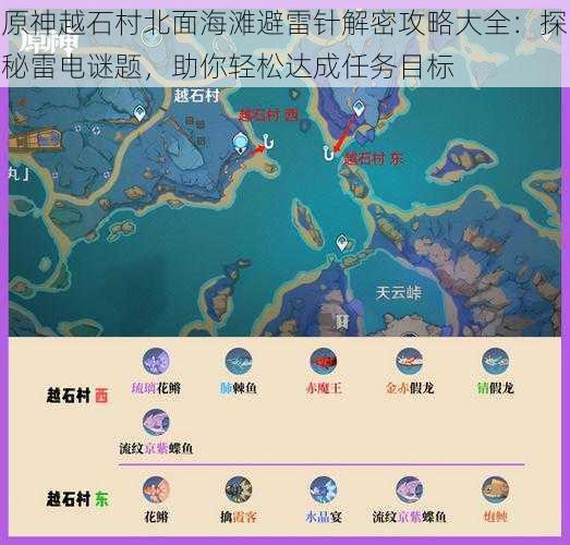 原神越石村北面海滩避雷针解密攻略大全：探秘雷电谜题，助你轻松达成任务目标